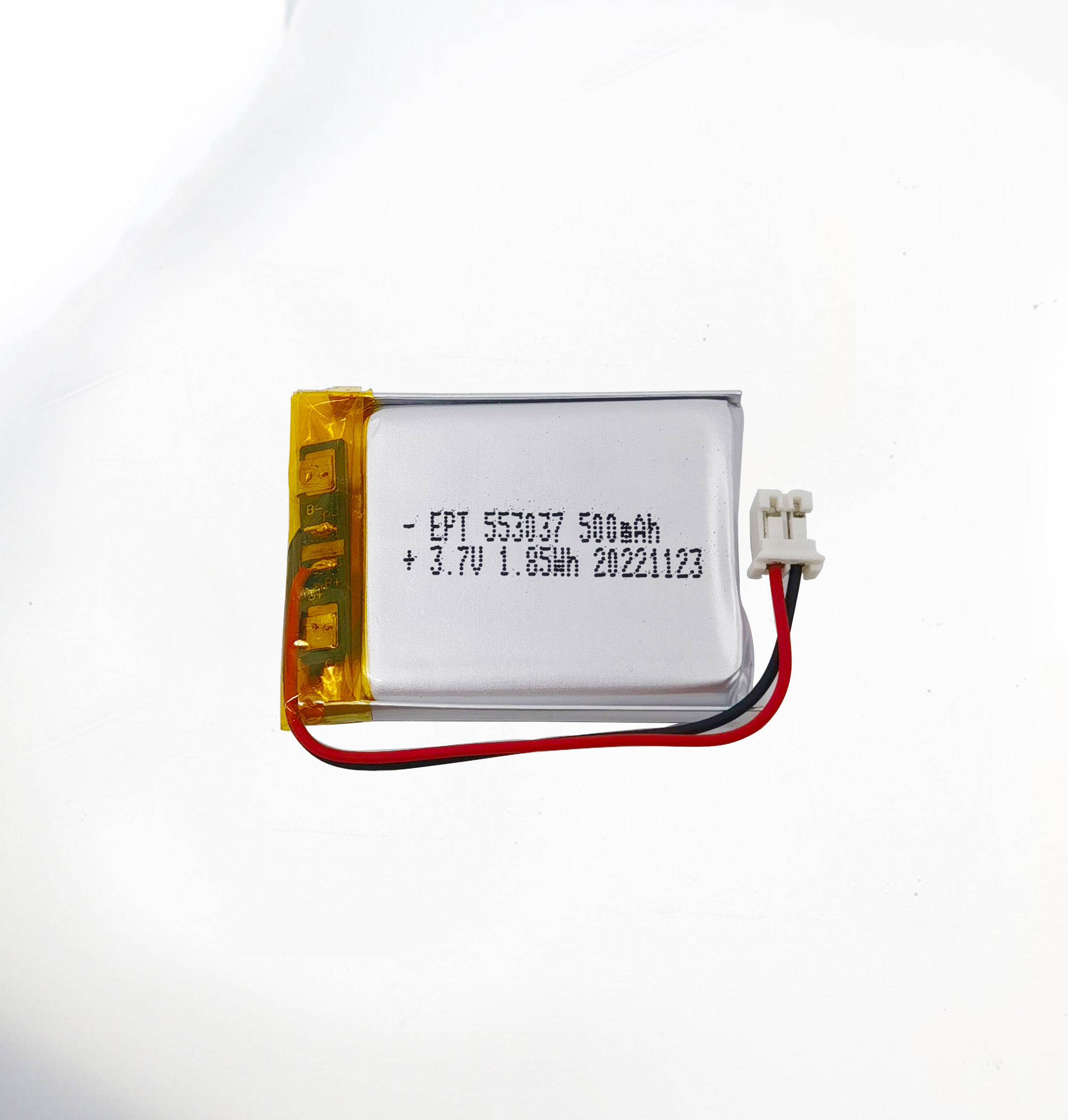 3.7V 553037 500mAh 核酸檢測儀聚合物鋰電池 3.7V 553037 500mAh 核酸檢測儀聚合物鋰電池